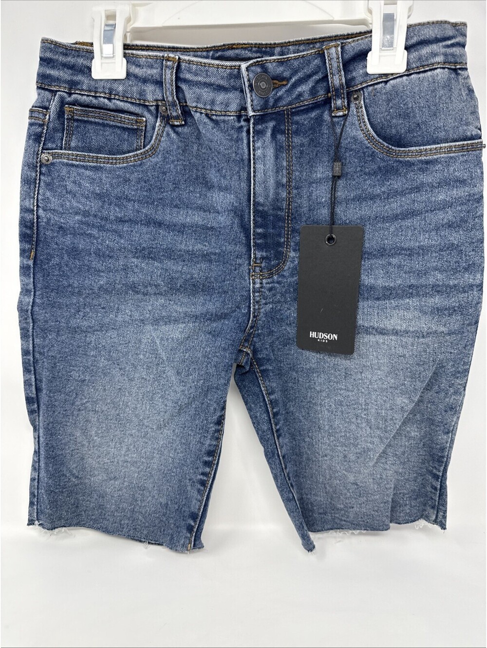 New! Hudson Kids Shorts Size 14 High Rise Bermuda Índigo Unisex